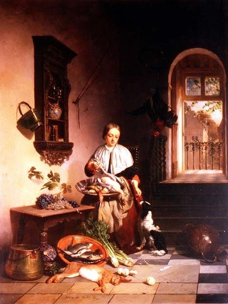 En la cocina de David Emil Joseph de Noter