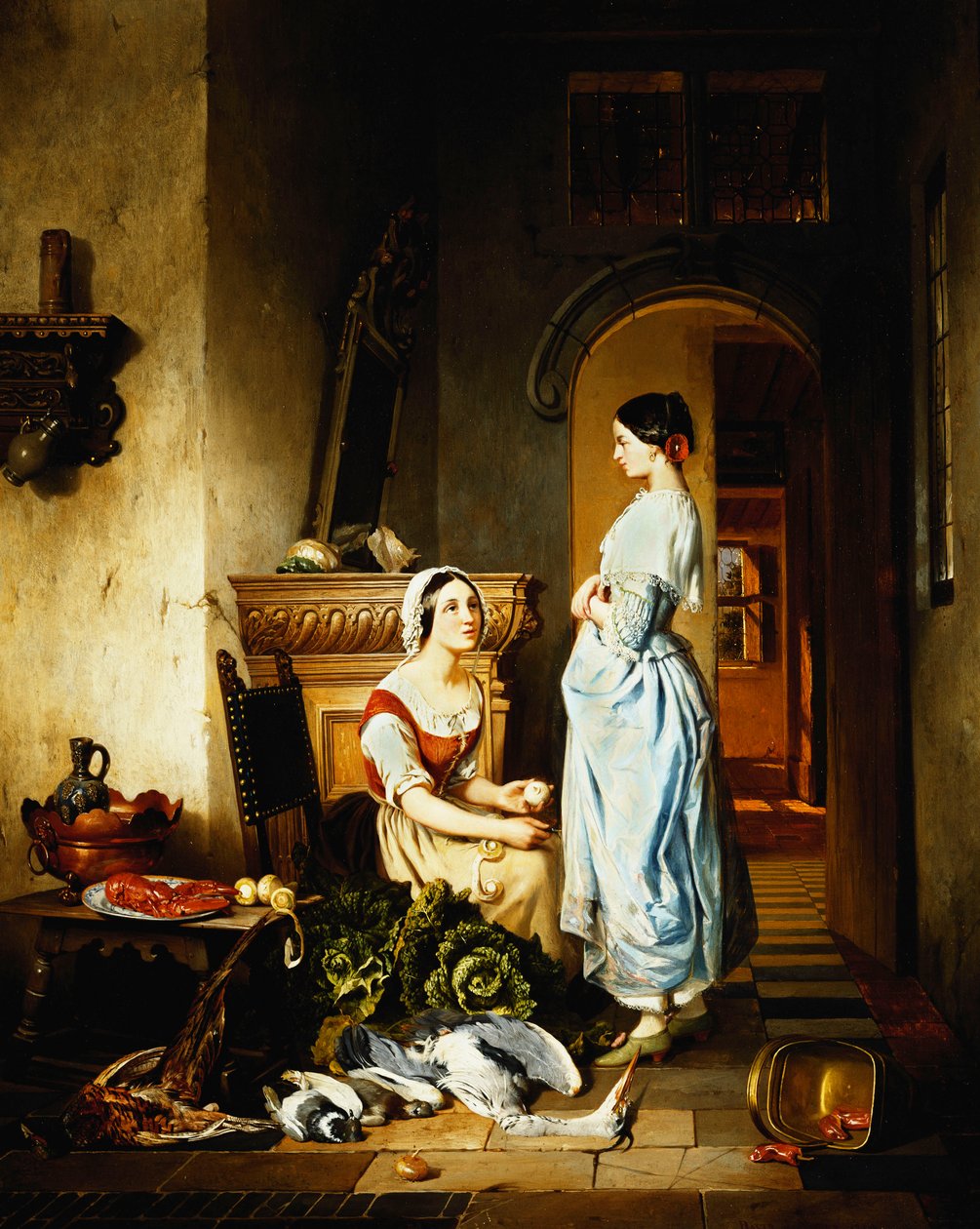 Preparando la comida de David Emil Joseph de Noter