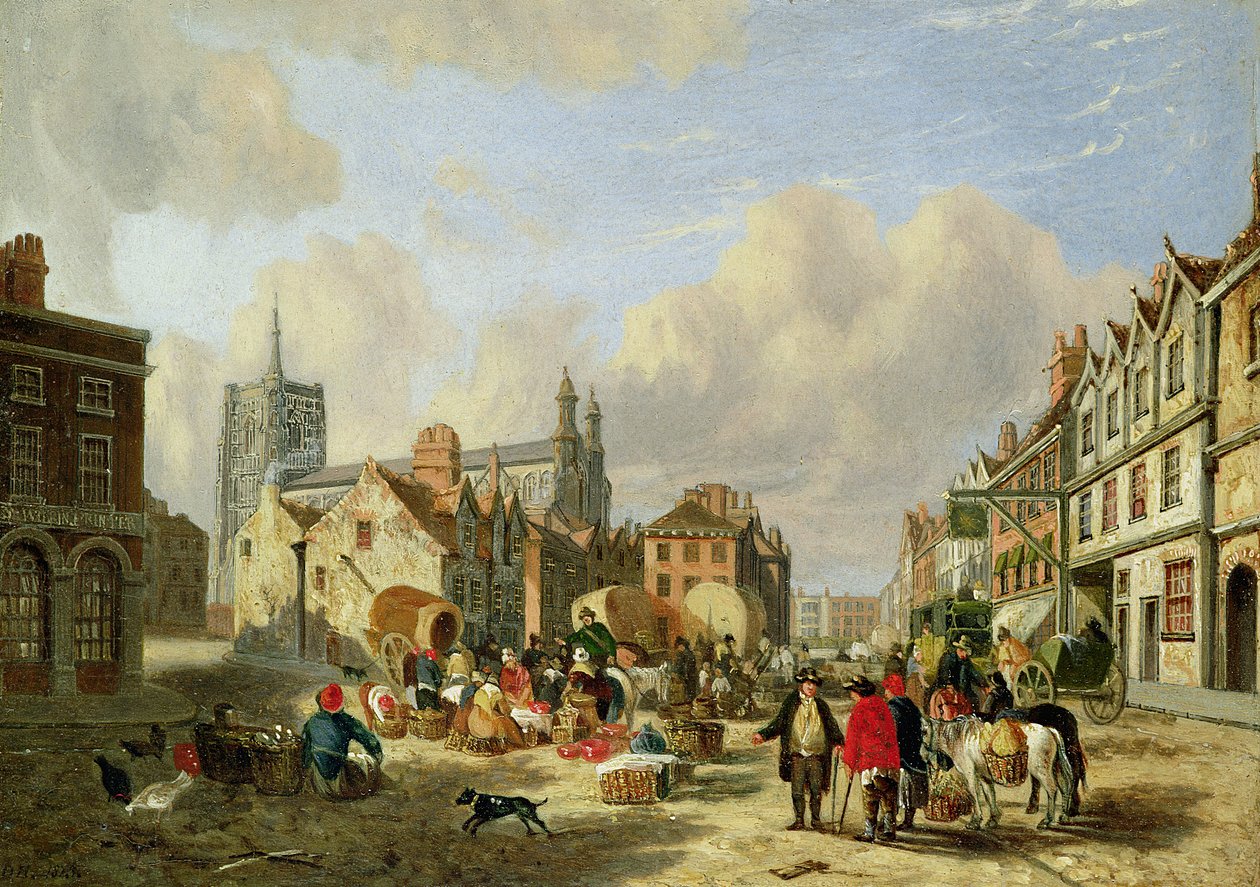 El Haymarket, Norwich, 1825 de David Hodgson