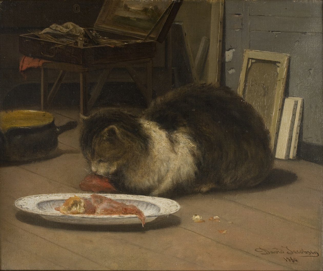 El gato en el estudio de David Jacobsen