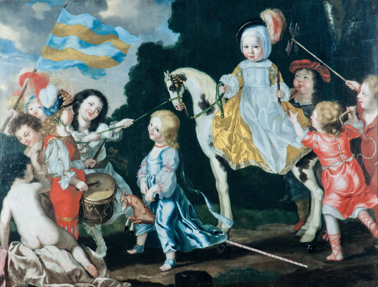 Niños jugando de David Klöcker Ehrenstrahl