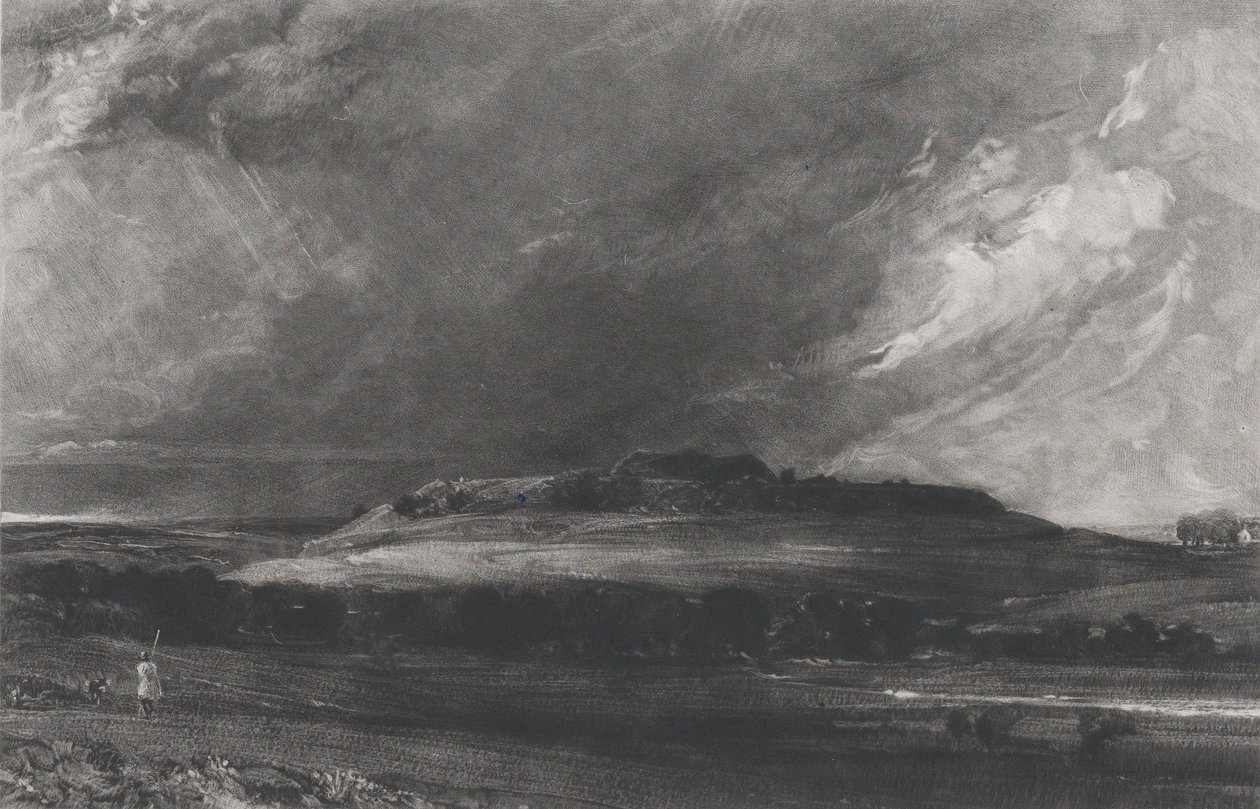 Old Sarum, 1830 de David Lucas