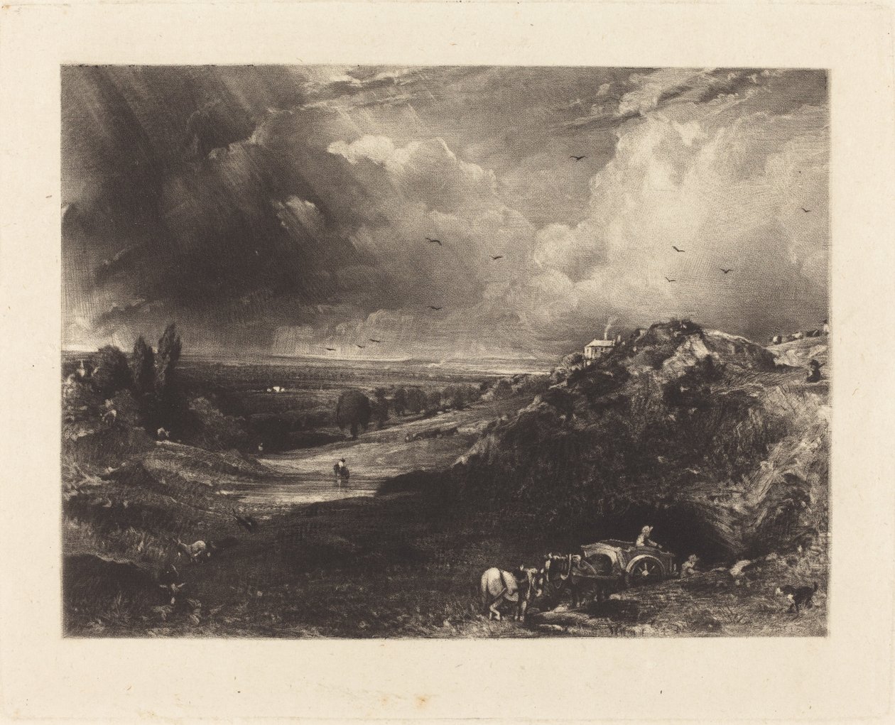 Un Brezal de David Lucas after John Constable