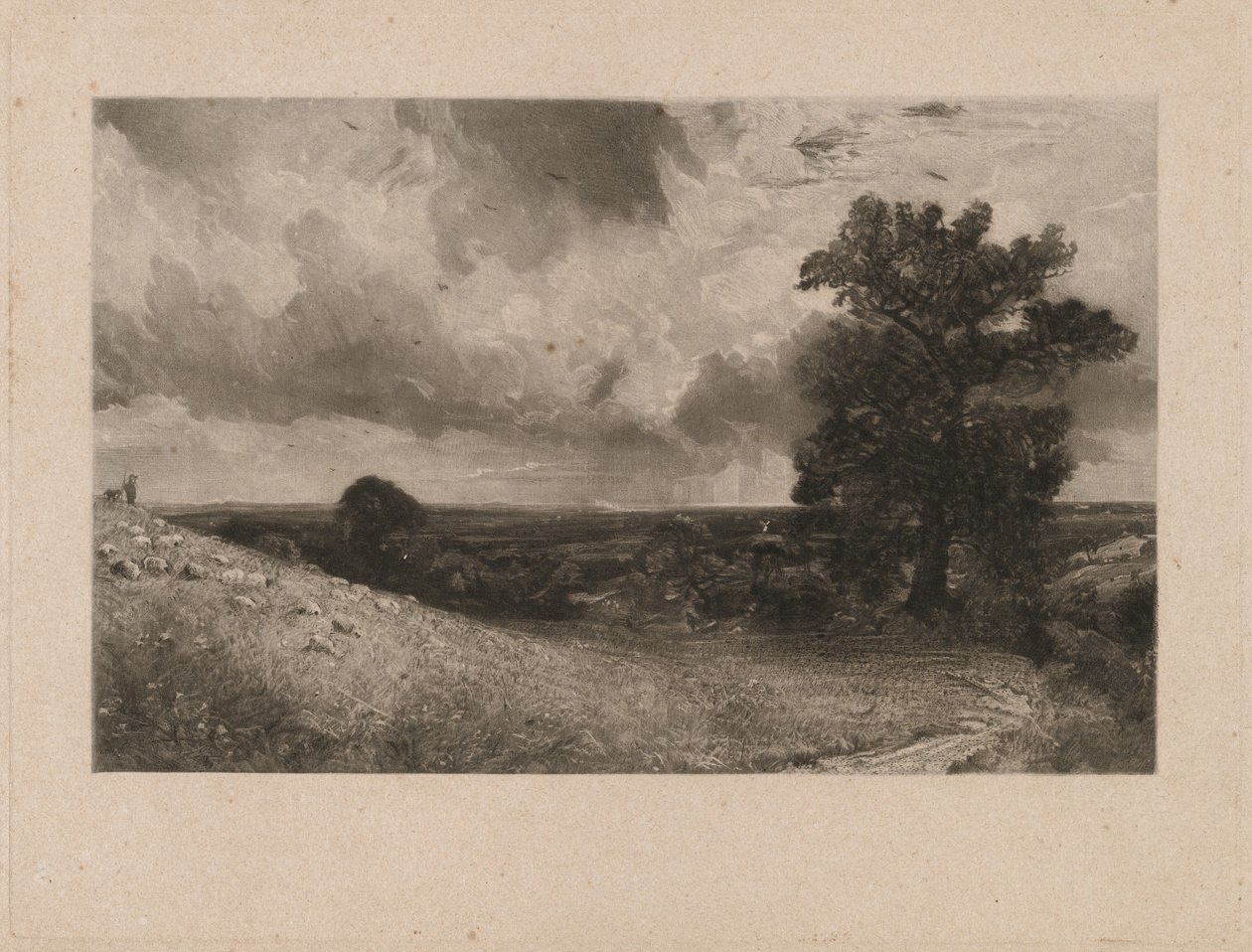 Mediodía de David Lucas after John Constable