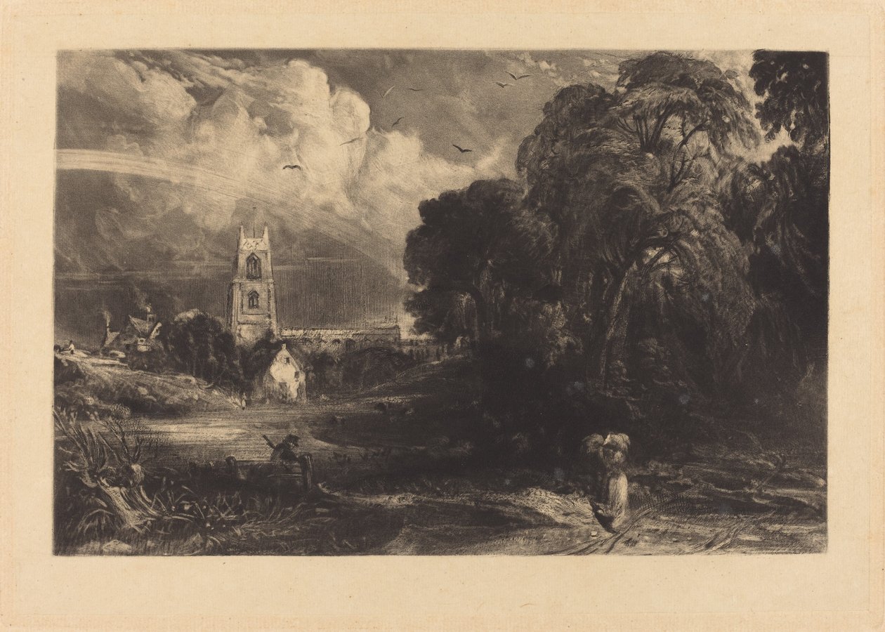 Stoke-by-Neyland de David Lucas after John Constable