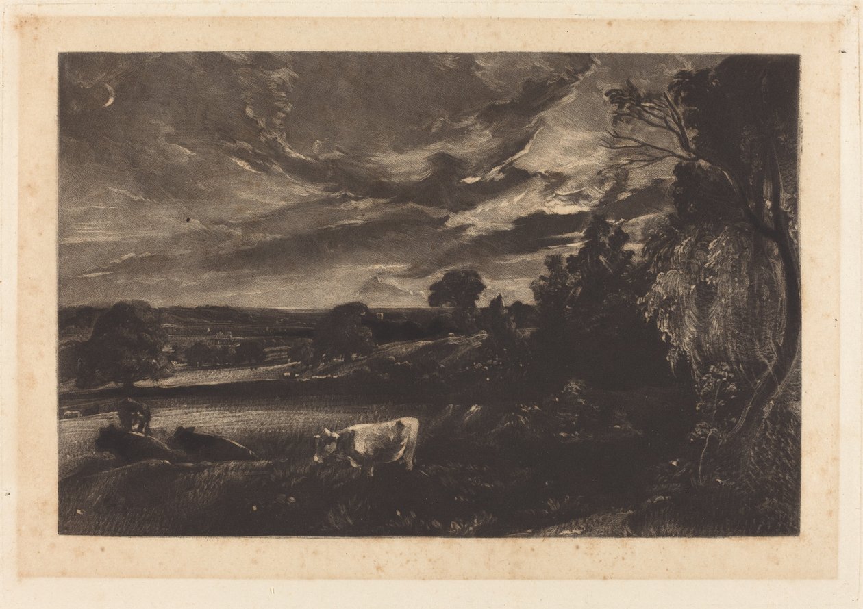 Tarde de verano de David Lucas after John Constable