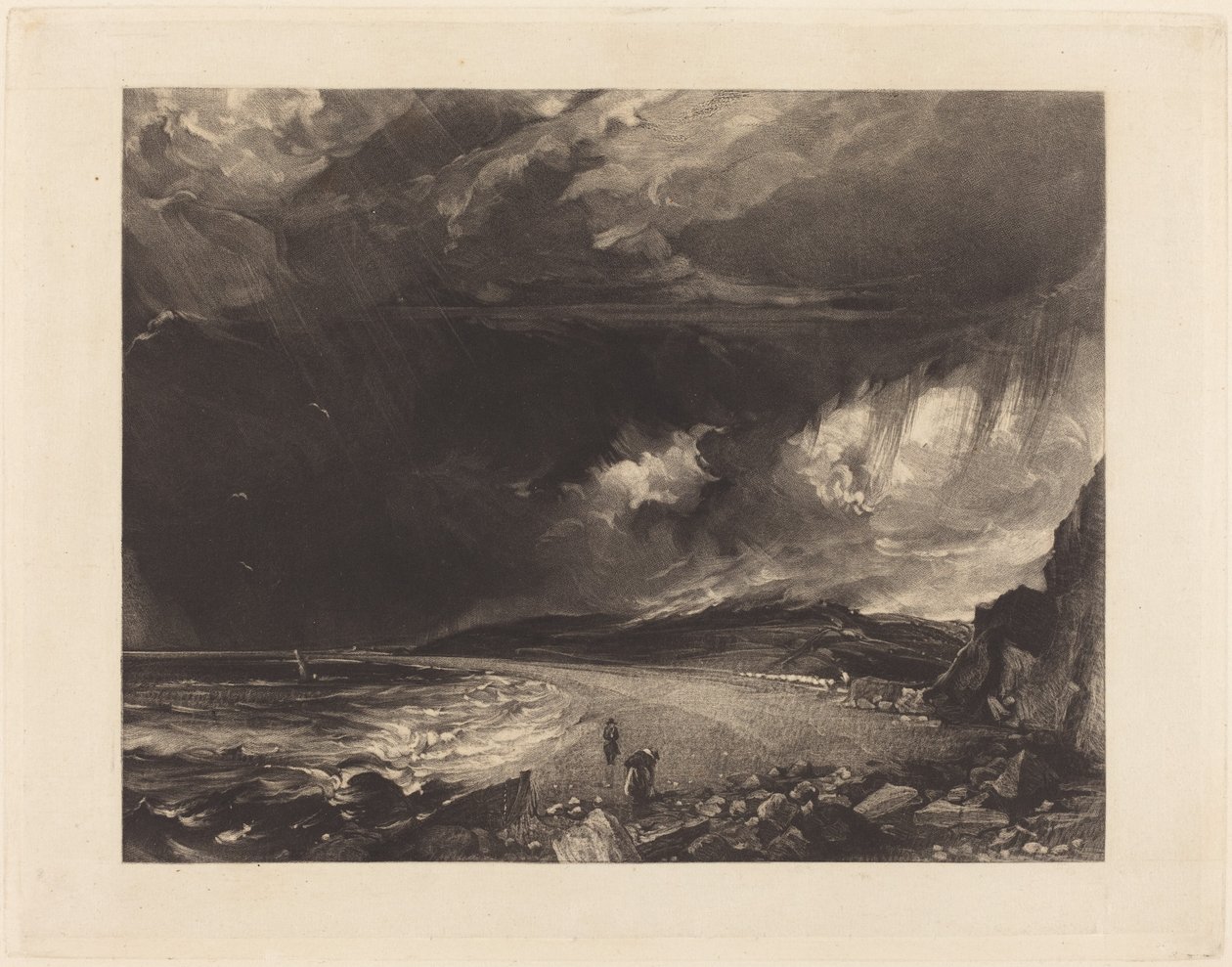 Bahía de Weymouth de David Lucas after John Constable