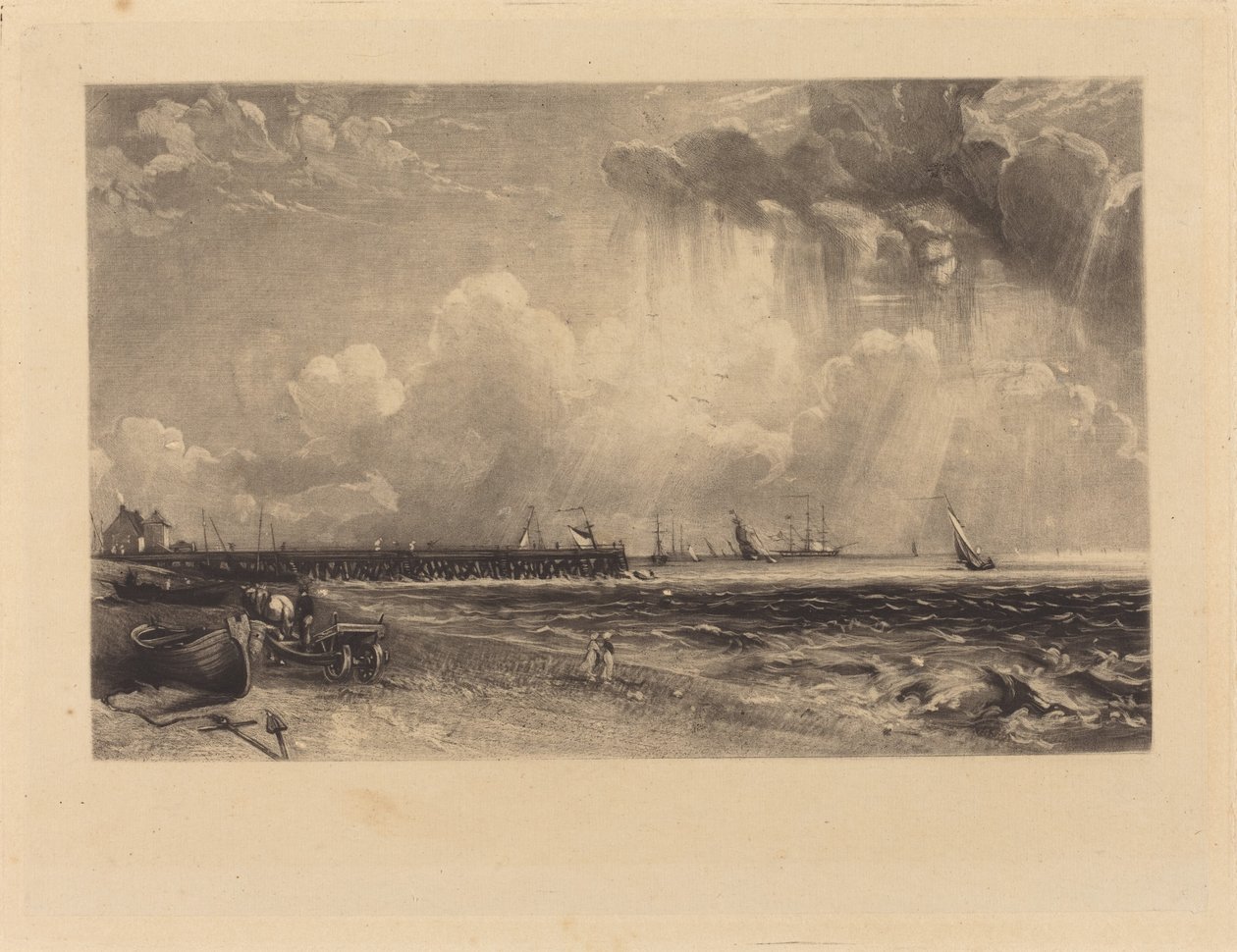 Yarmouth, Norfolk de David Lucas after John Constable