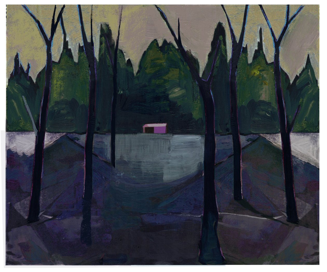 Boathouse, 2021 (técnica mixta) de David McConochie
