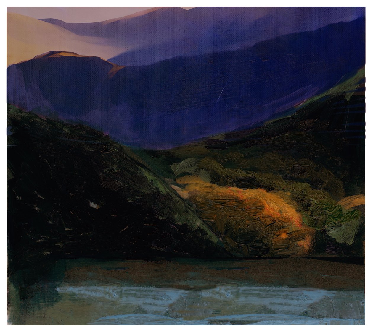 Heavy Skies, 2024 (técnica mixta) de David McConochie