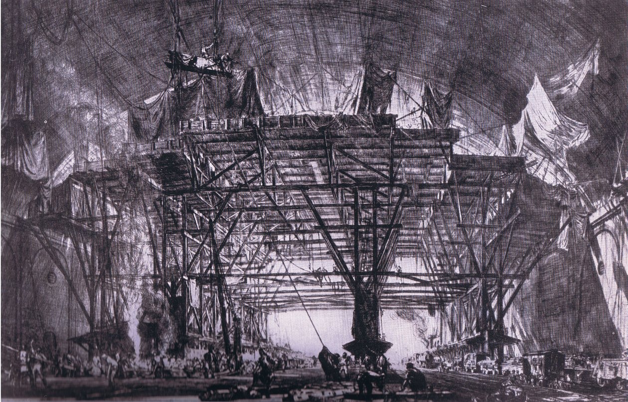 The Great Gantry, Bibbys Annual de David Muirhead (after) Bone