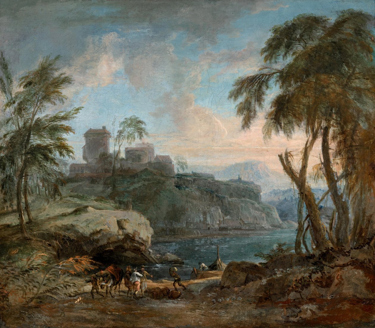 Paisaje ideal (ambiente nocturno) de David Richter d. Ä.