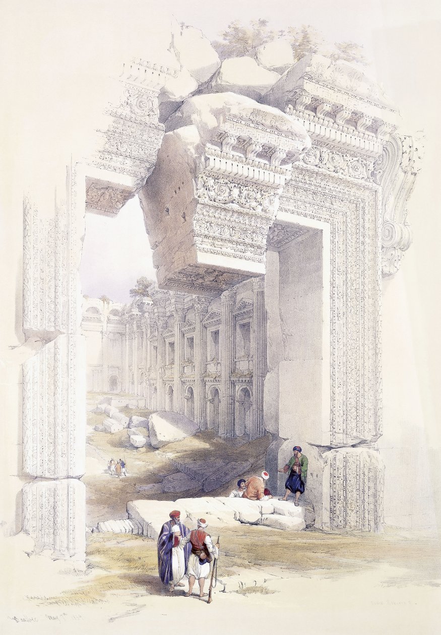 Baalbec, 7 de mayo de 1839, c.1842-1849 de David Roberts