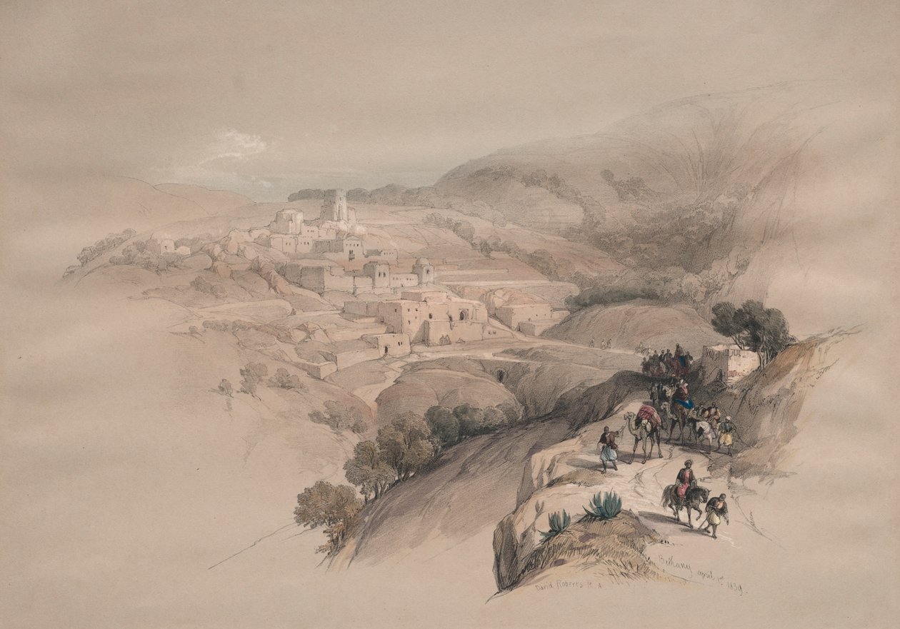 Betania, 1839 de David Roberts