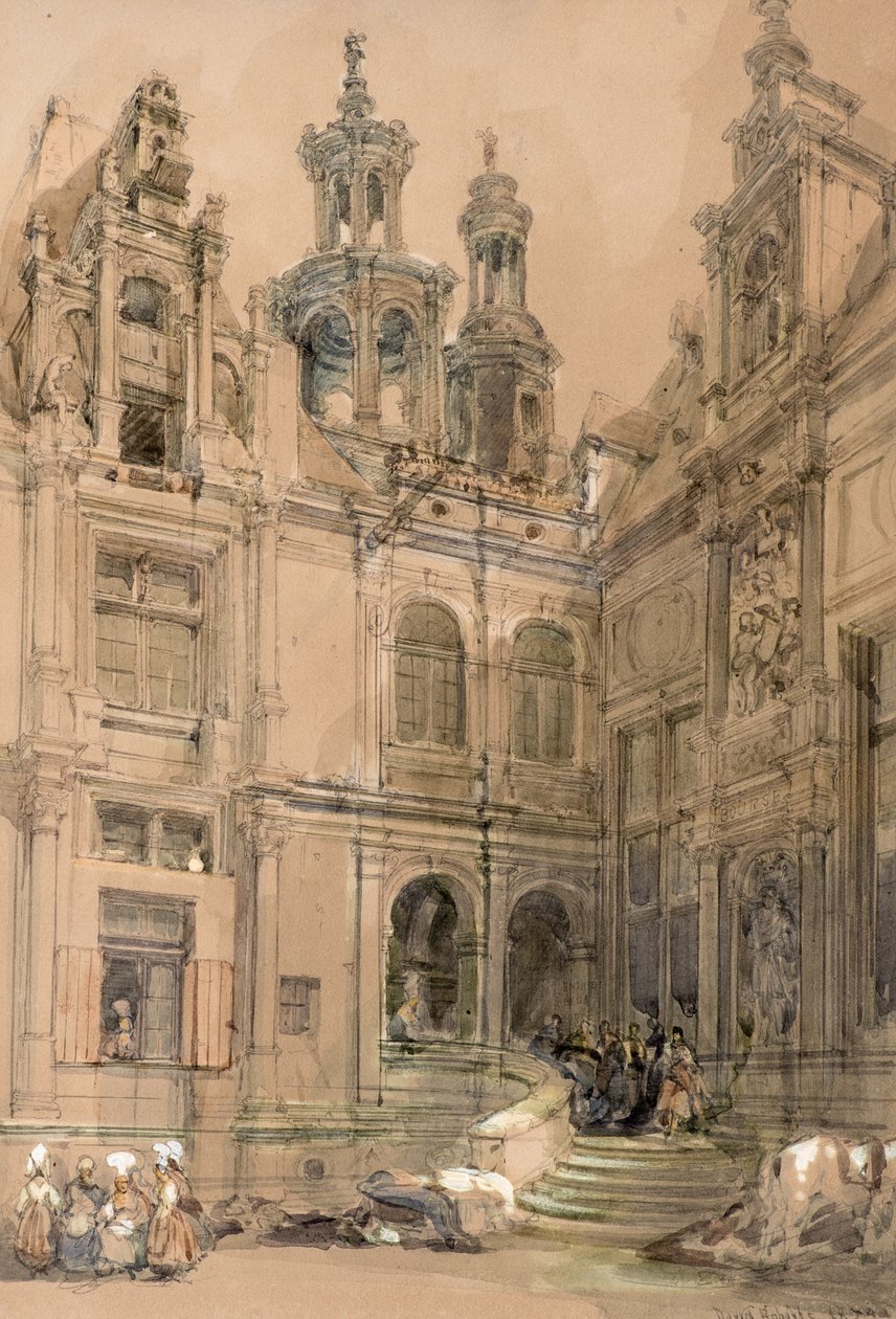 Patio de Bourne de David Roberts