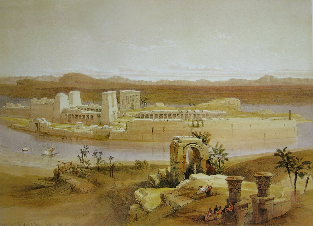 David Roberts Isla del Templo Philae de David Roberts