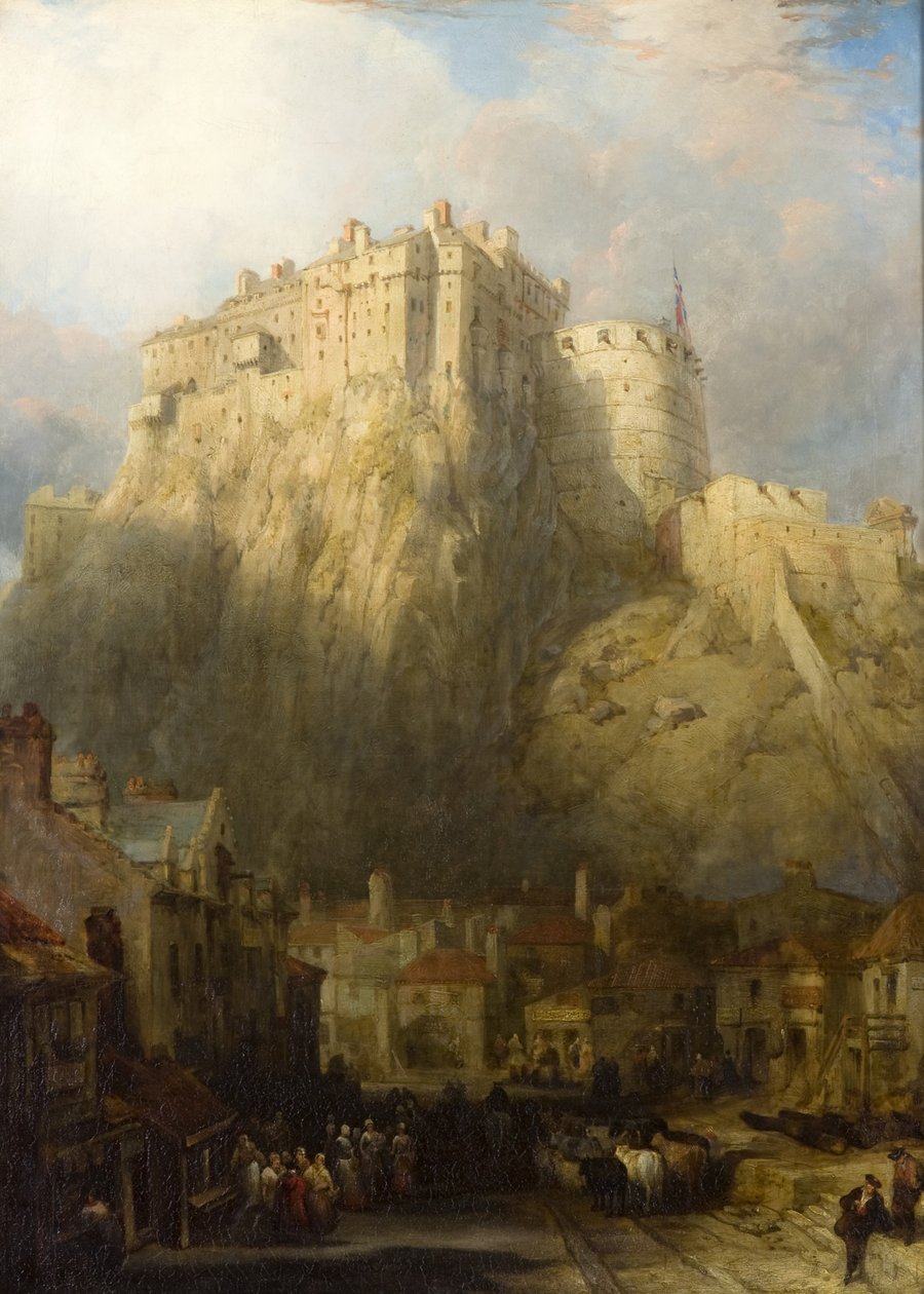 Ciudad y castillo de Edimburgo de David Roberts