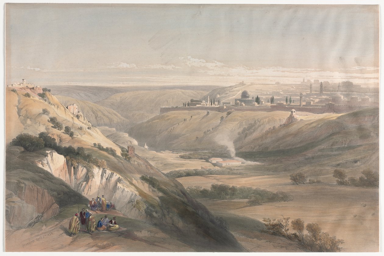 Jerusalén desde el Monte de los Olivos de David Roberts