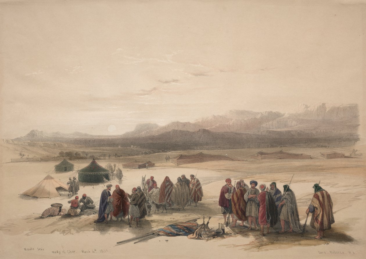 Monte Seir Wady el Chor de David Roberts
