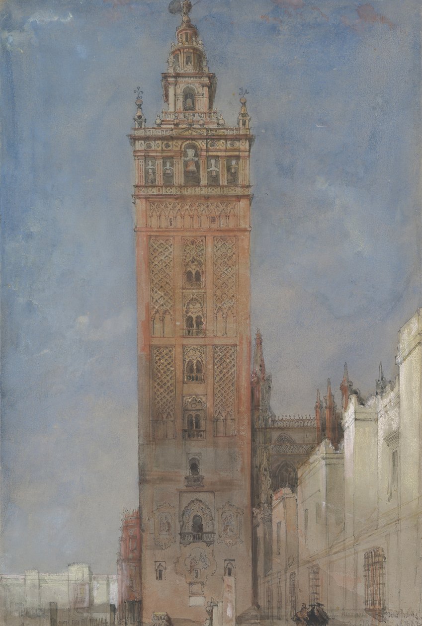La Giralda, Sevilla, 1833 de David Roberts