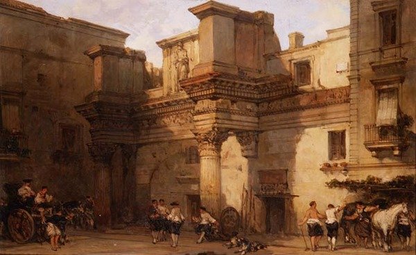 El Palacio de Minerva, Roma de David Roberts
