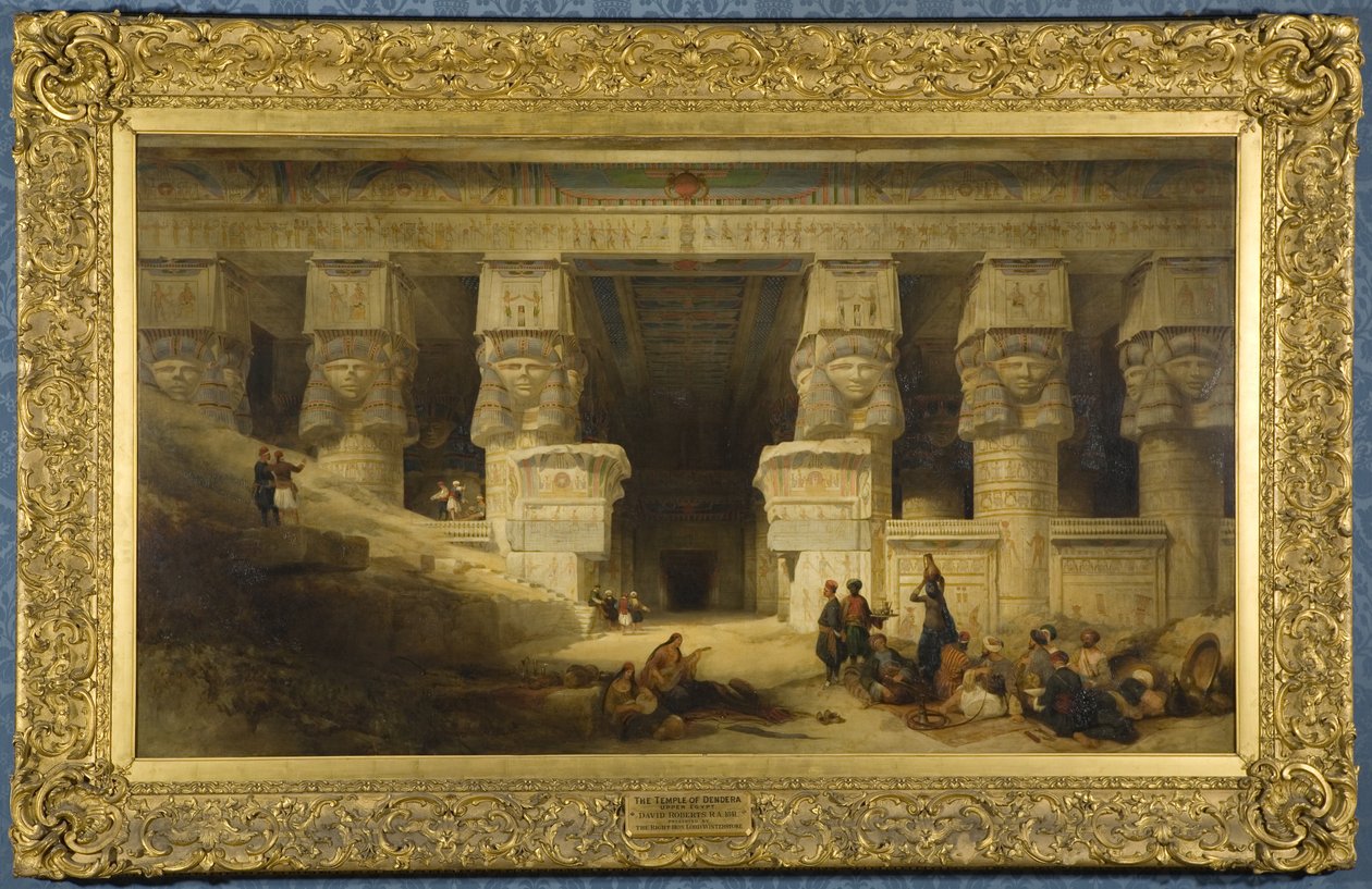 El Templo de Dendera, Alto Egipto de David Roberts