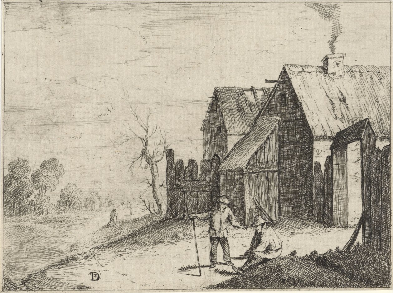 Dos granjeros en conversación de David Teniers (II)