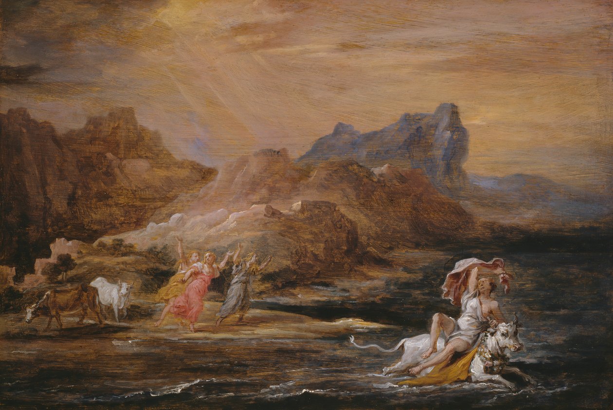 El rapto de Europa, 1654-1656 de David Teniers II
