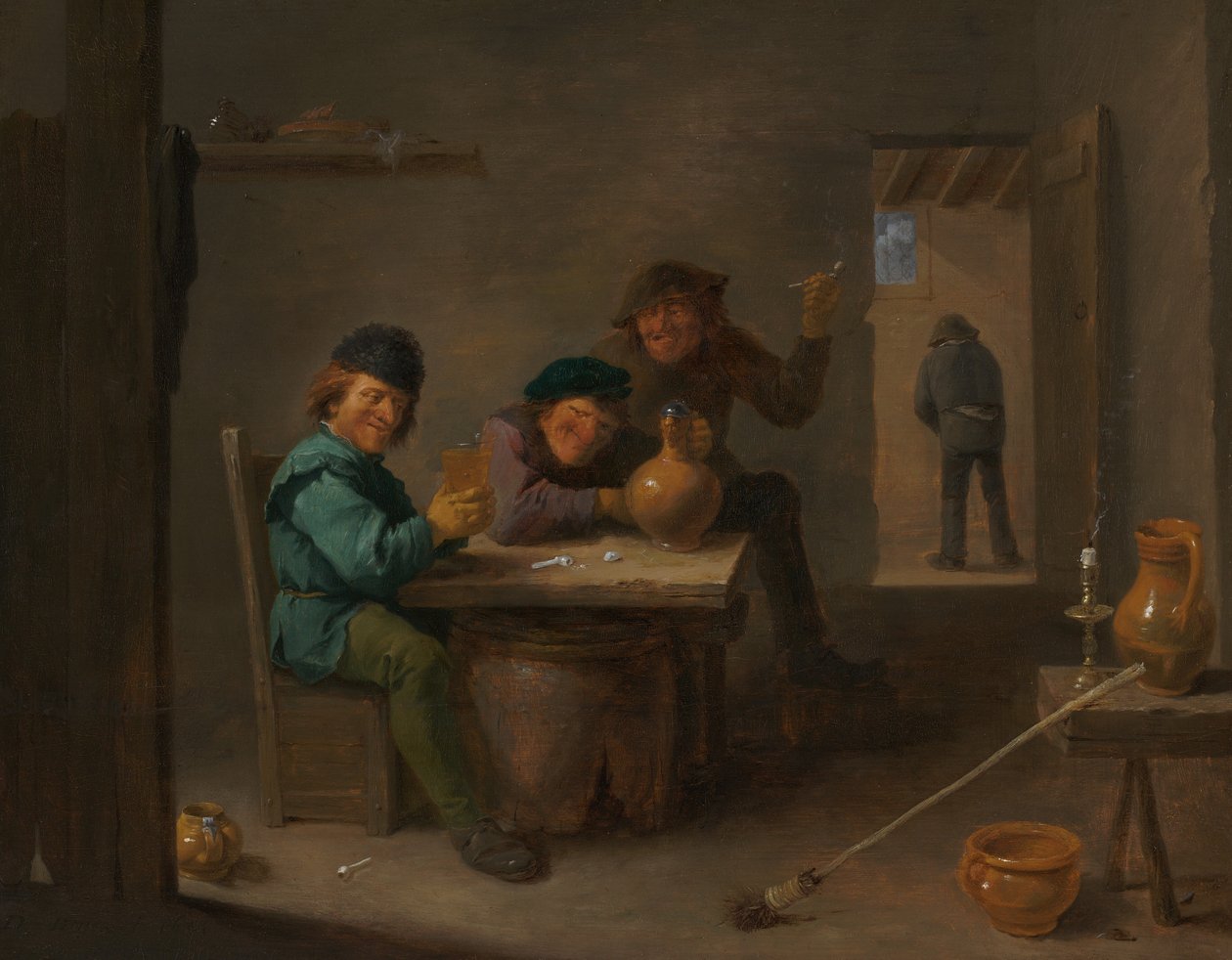 Campesinos en una Taberna de David Teniers the Younger