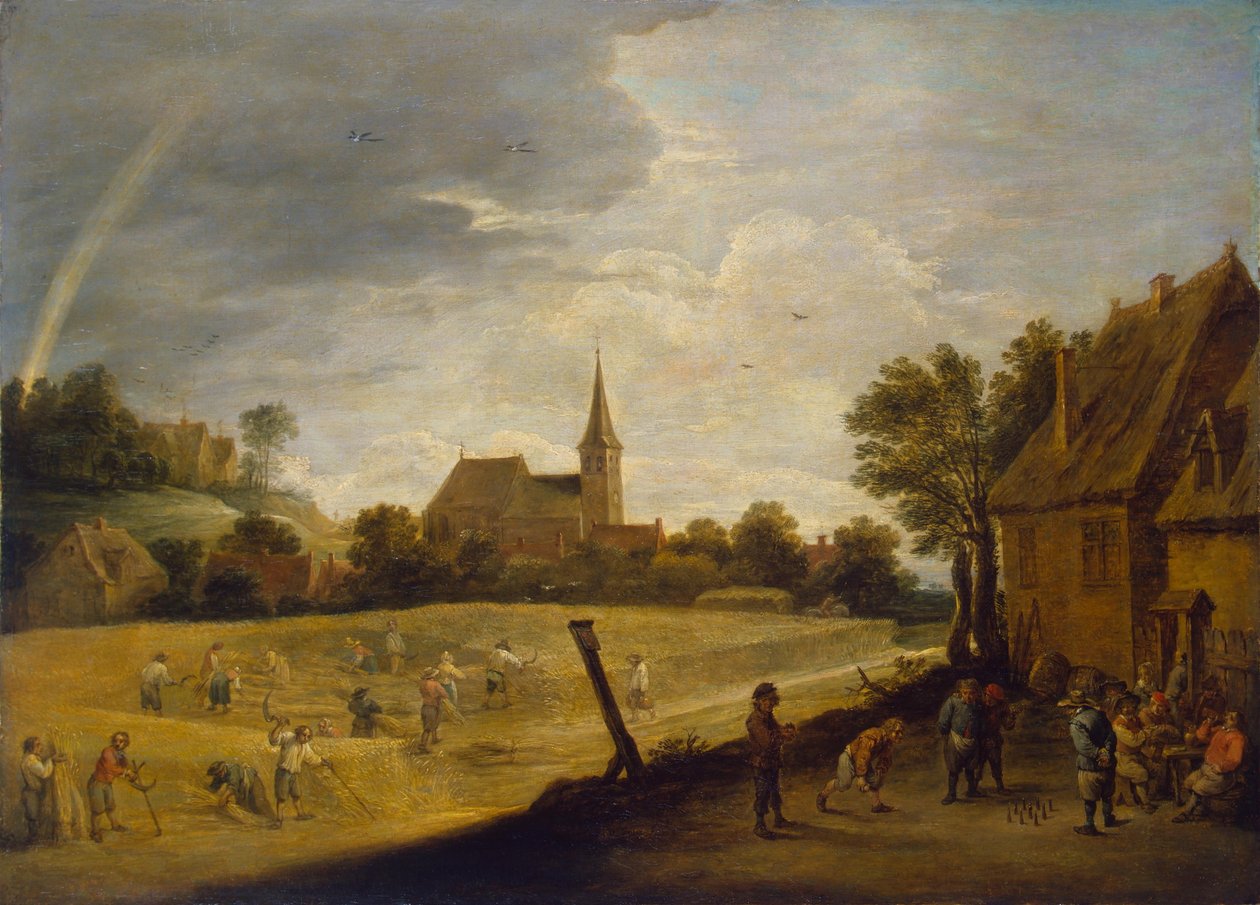 Cosechar de David Teniers the Younger