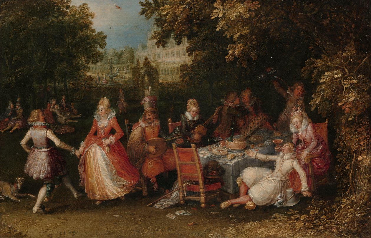 Fiesta en el jardín (Fête Champêtre) de David Vinckboons (I)