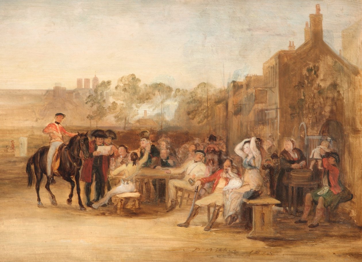 Pensionistas de Chelsea leyendo el despacho de Waterloo, 1819 de David Wilkie
