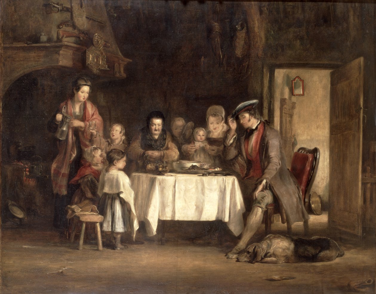 Gracia antes de la comida, 1839 de David Wilkie