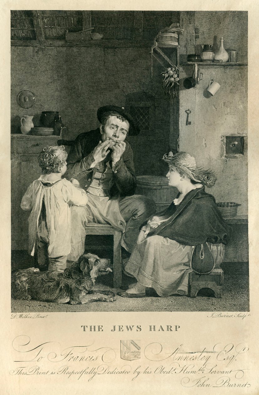 El arpa judía, litografía de L de David Wilkie