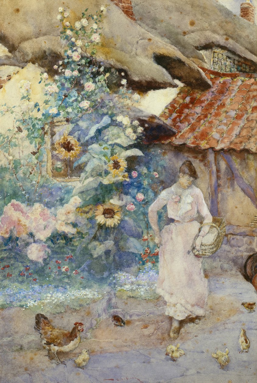 Alimentando a las gallinas de David Woodlock