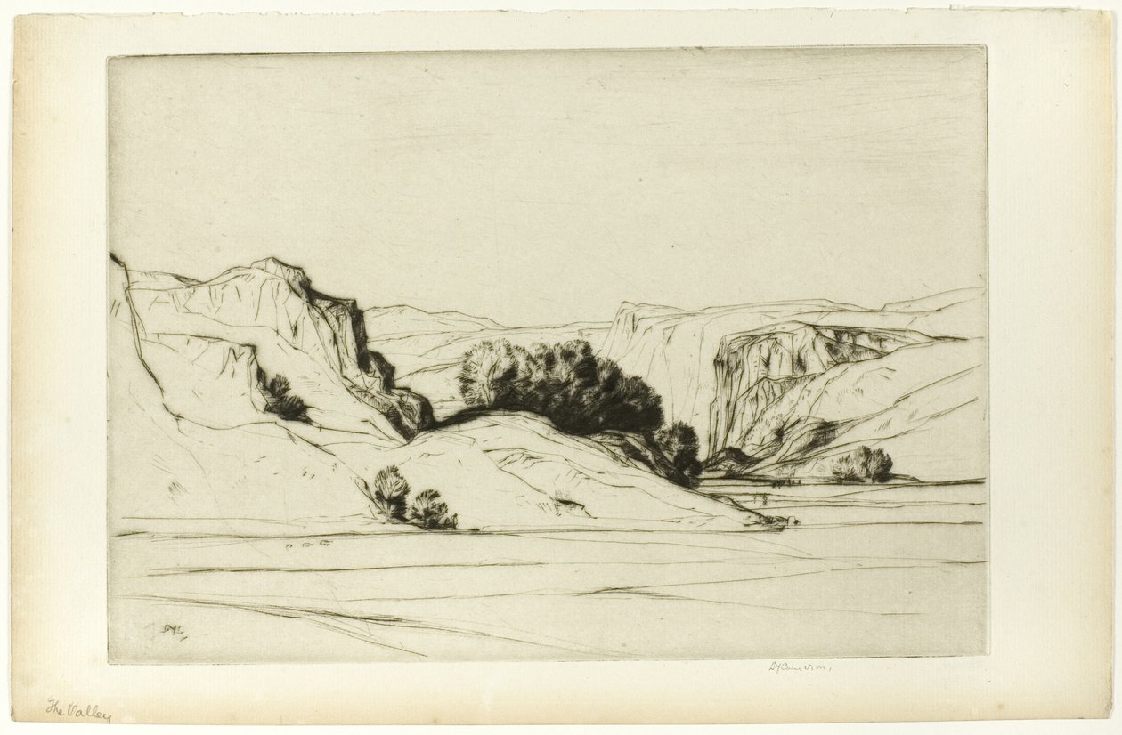 El valle (también conocido como Glencrutten) de David Young Cameron