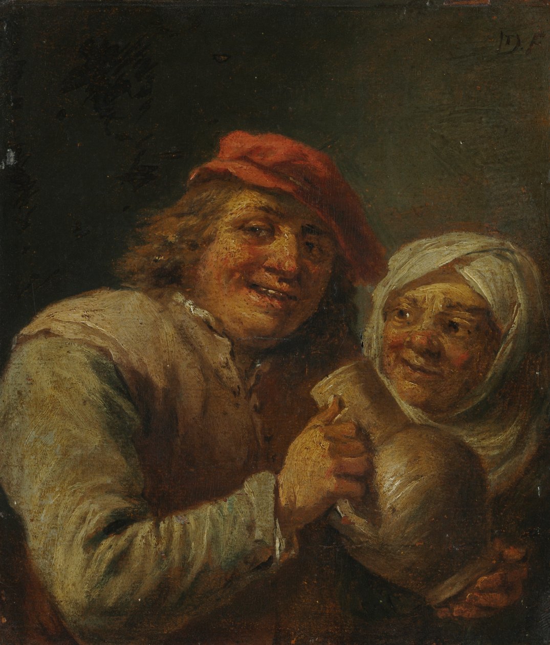 Anciano y mujer de David Teniers the Younger