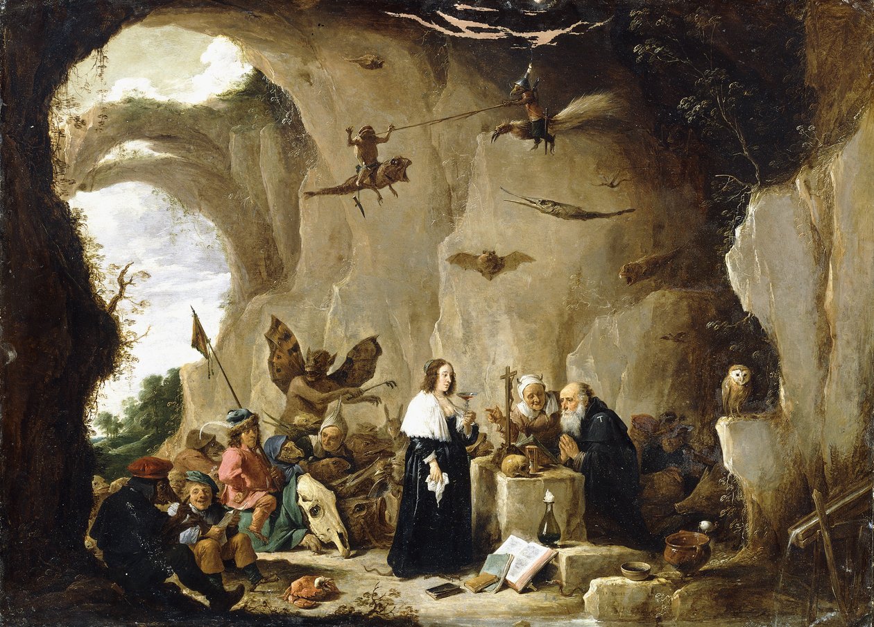 La tentación de San Antonio de David Teniers the Younger