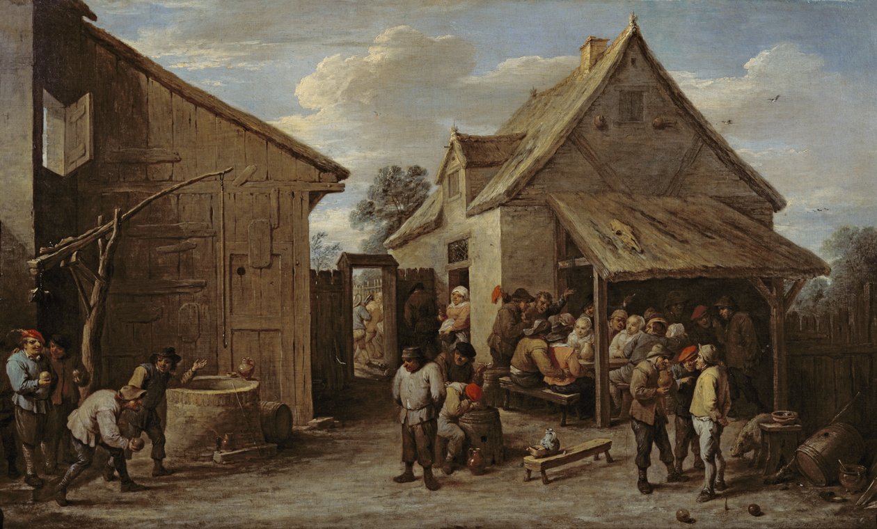 El patio de una posada de David Teniers the Younger