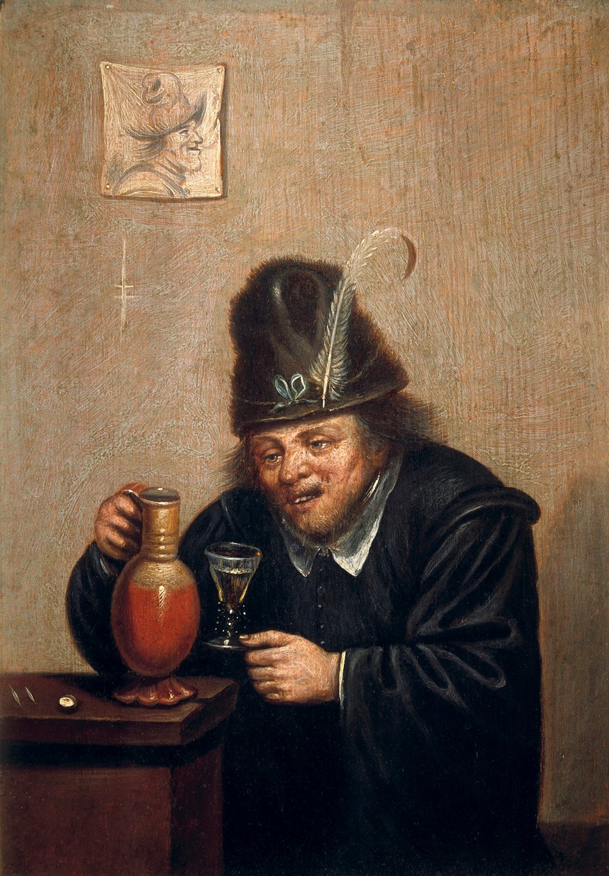 El bebedor de David Teniers the Younger