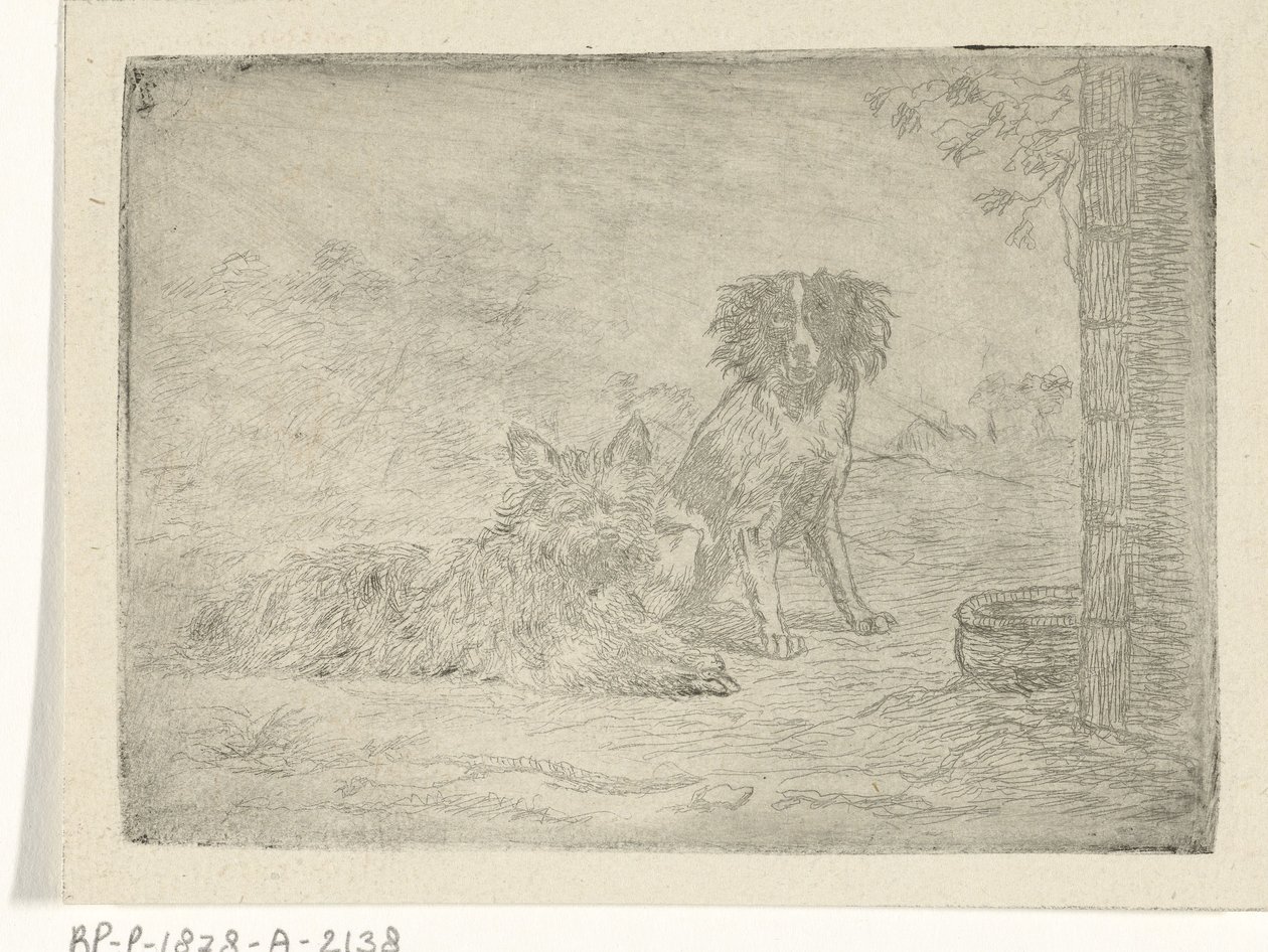 Dos perros de David van der Kellen