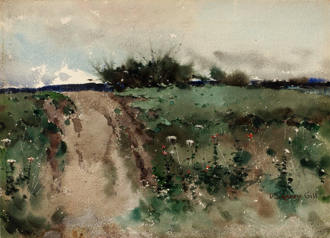Boceto de paisaje, n.d. de De Lancey Gill