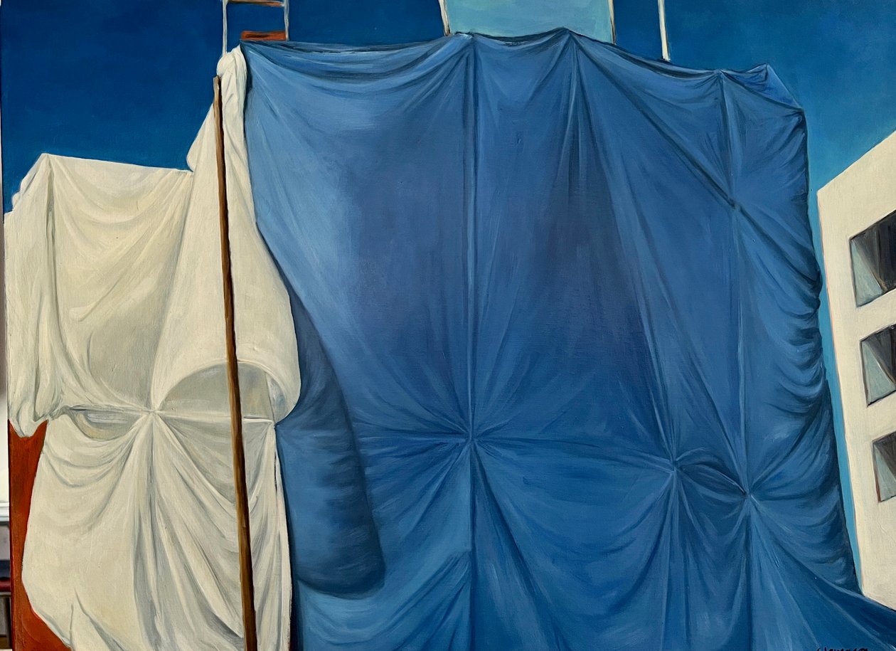 Draped On Fifth, 2003 (pintura) de Deborah Stevenson