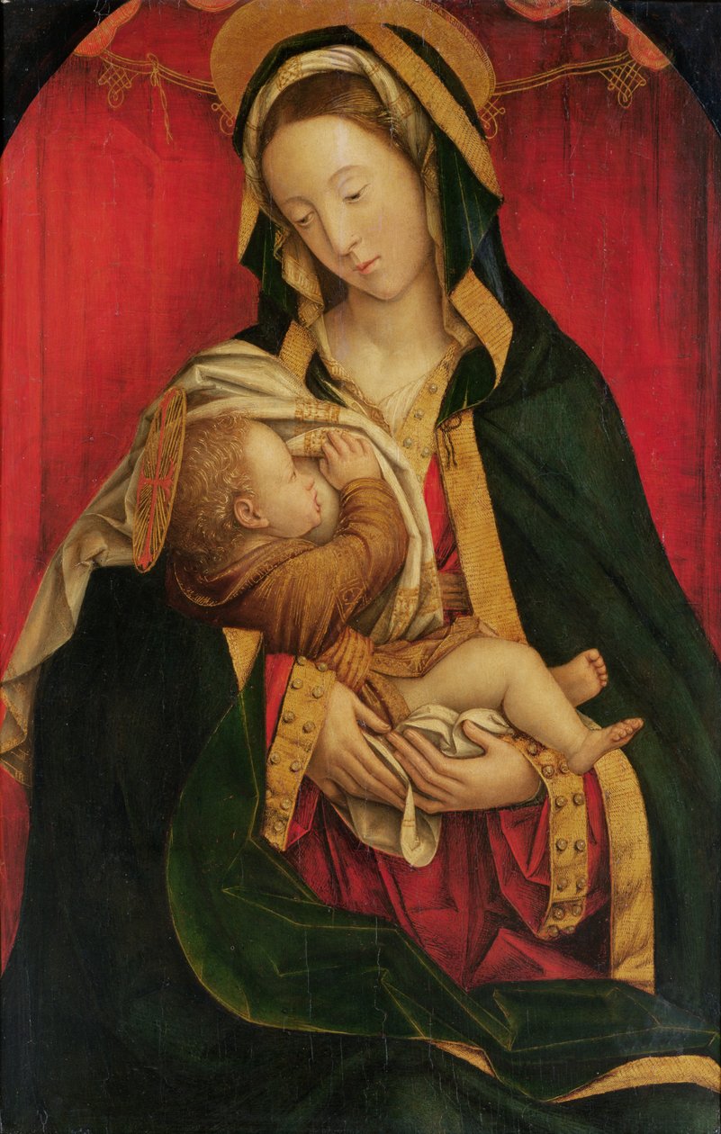 La Madonna Amamantando a su Hijo, 1520-30 de Defendente Ferrari
