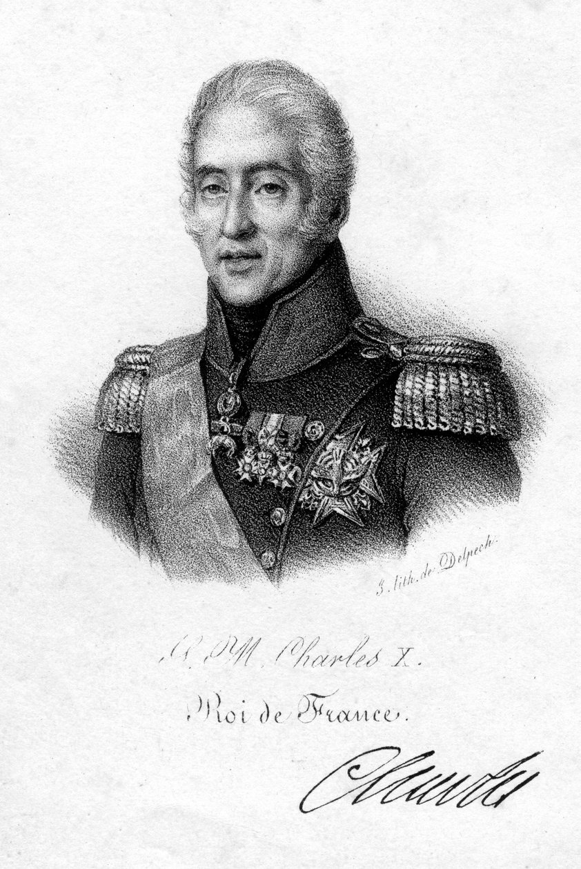 Carlos X, Rey de Francia, siglo XIX de Delpech