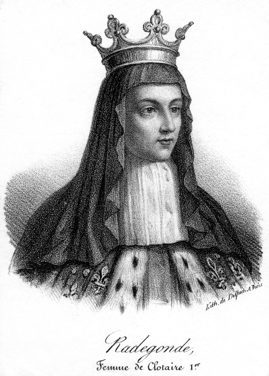 Radegunda, una de las cuatro esposas de Clotario I de Delpech