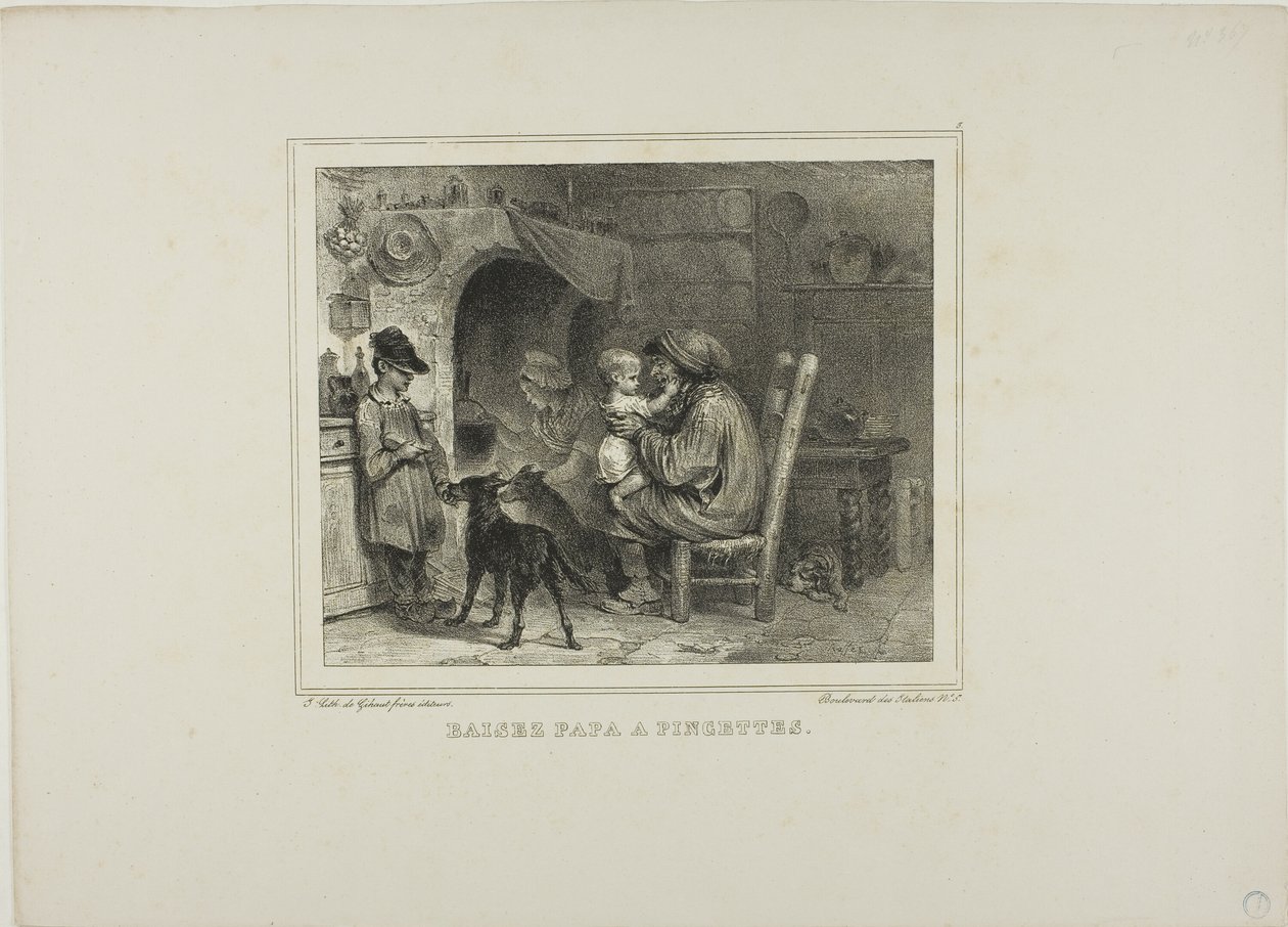 Besa a papá con pellizcos de Denis Auguste Marie Raffet