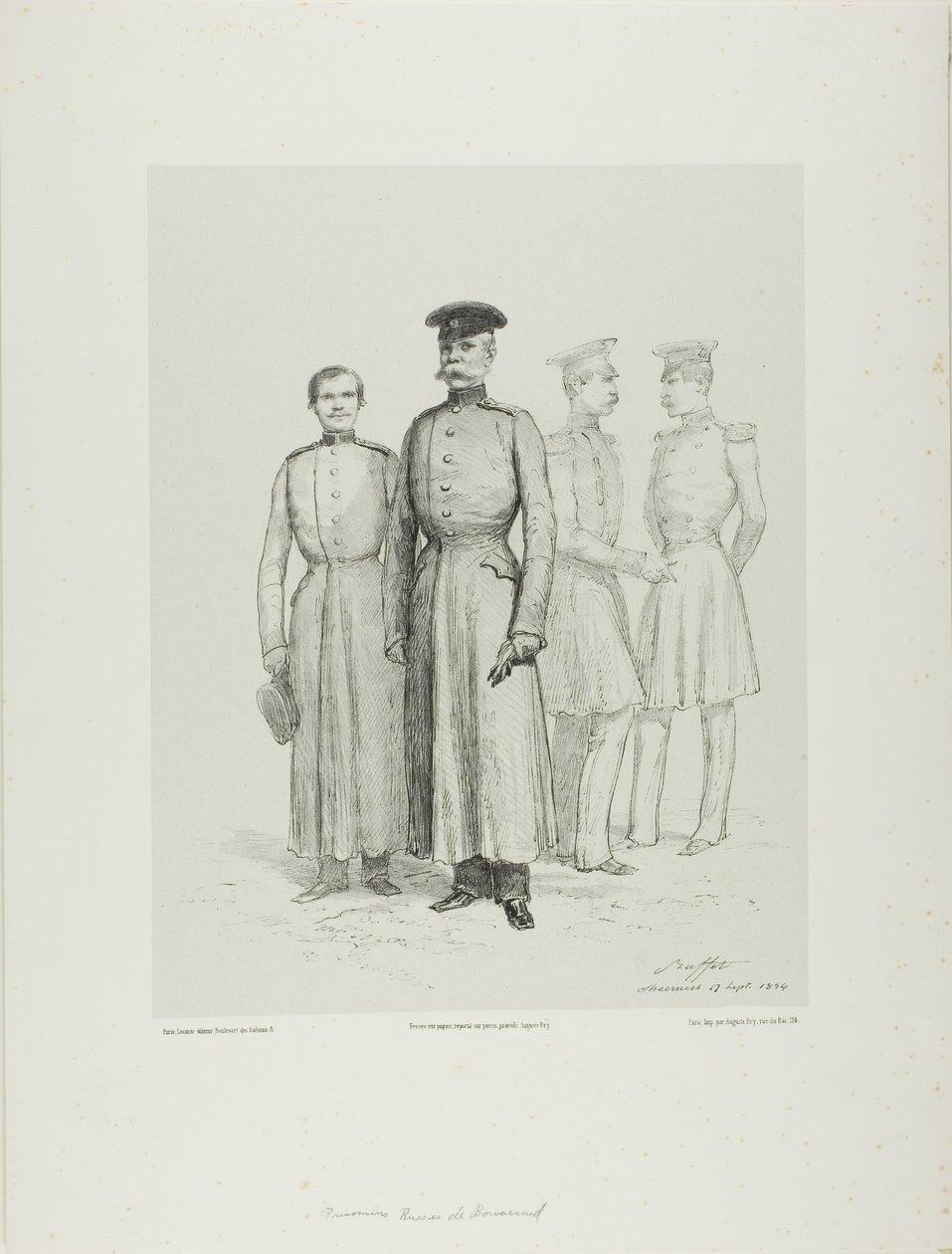 Prisioneros rusos de Bomarsud de Denis Auguste Marie Raffet