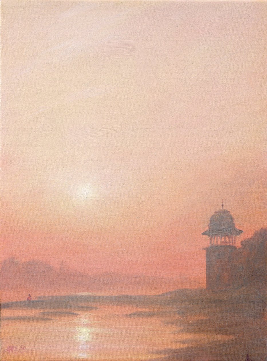 Atardecer en el Yamuna de Derek Hare