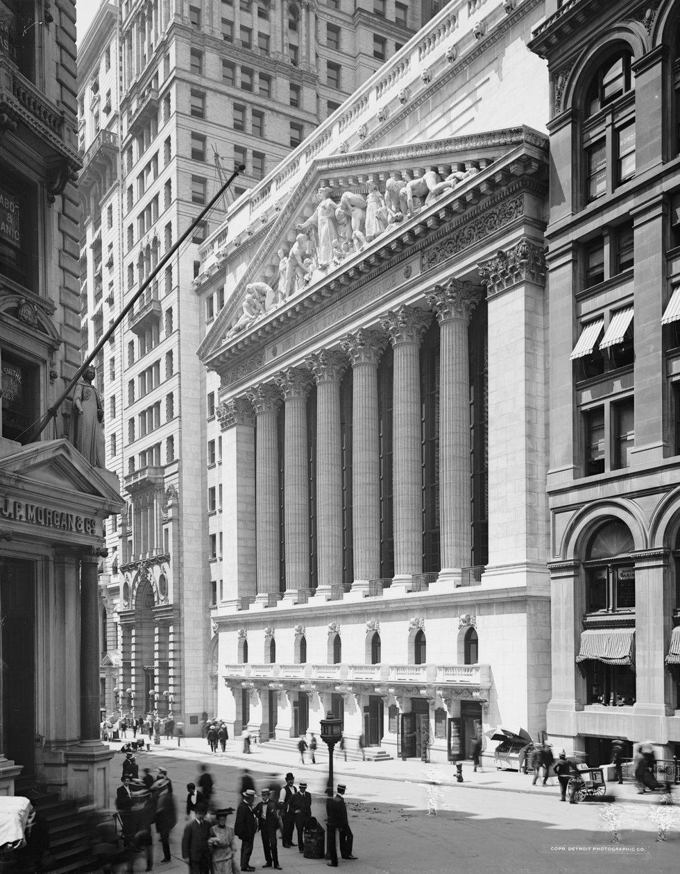 Bolsa de Valores de Nueva York, N.Y., c.1904 de Detroit Publishing Co.